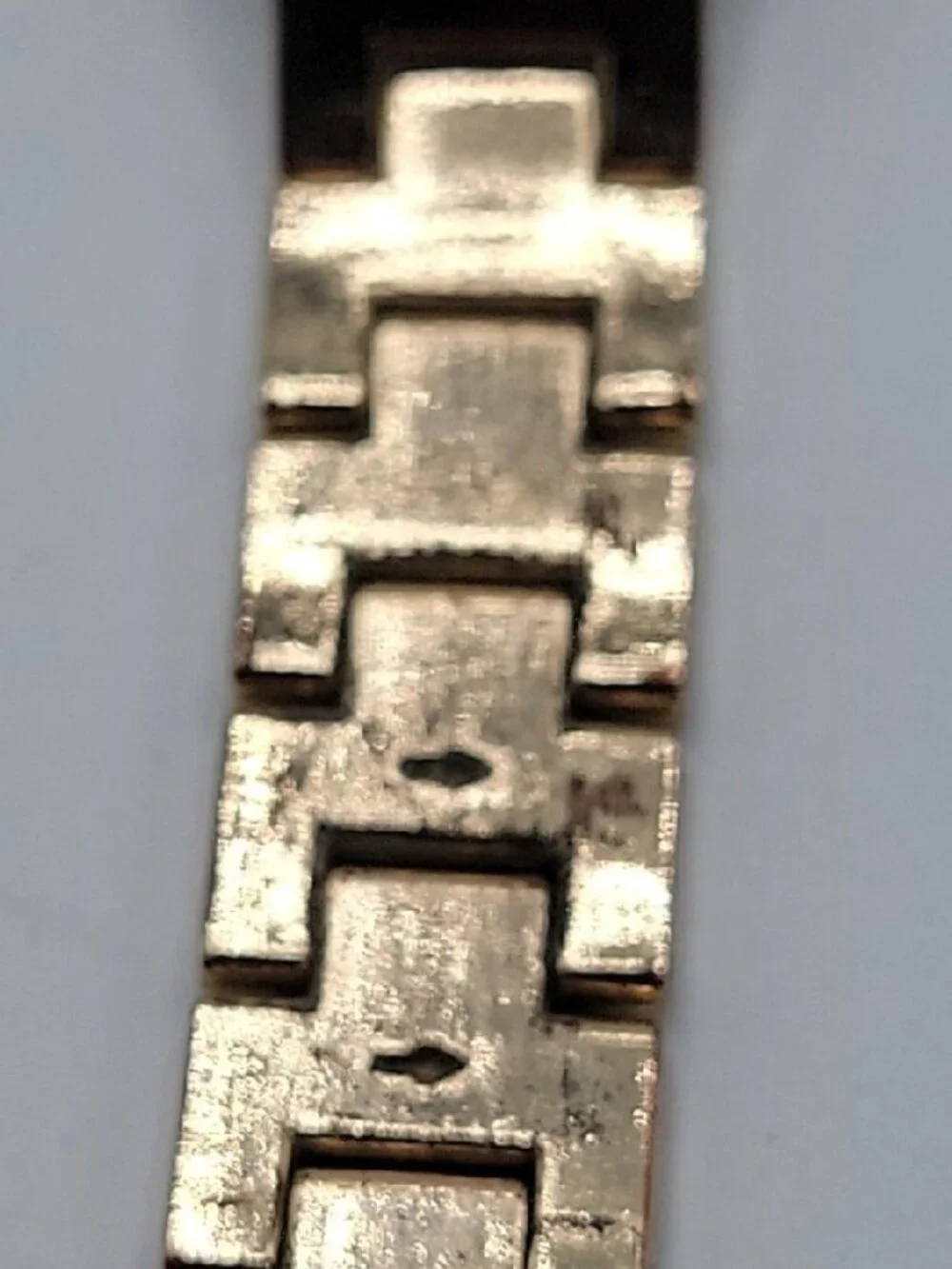 Kardashian Kollection Two-Tone Gold & Black Quartz Link Bracelet Watch - Tested
